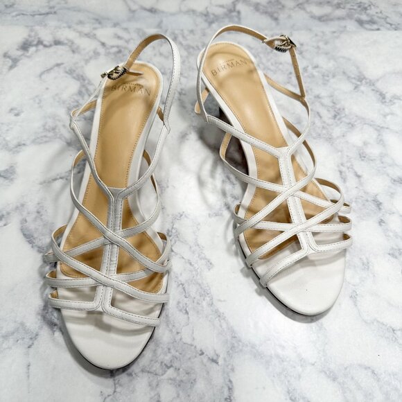 Alexandre Birman White Strappy Stiletto Sandals - Picture 2 of 11